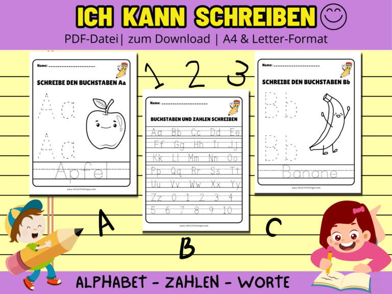free german printable handwriting worksheet