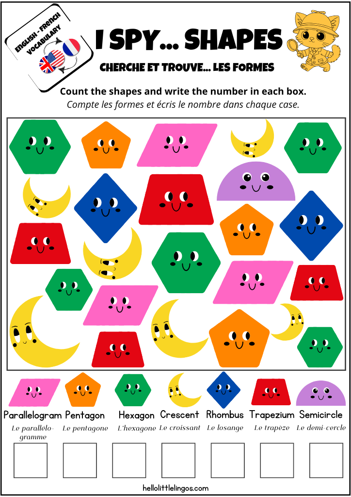 I spy shapes printable worksheets free pdf download