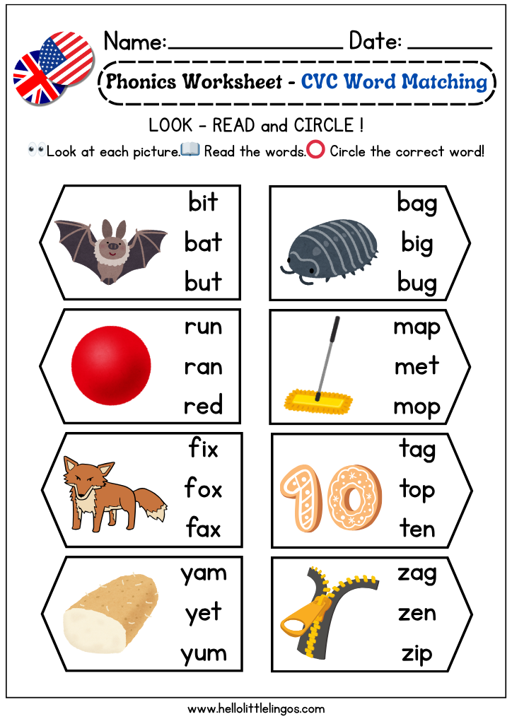 fun phonics printable worksheets for preschool