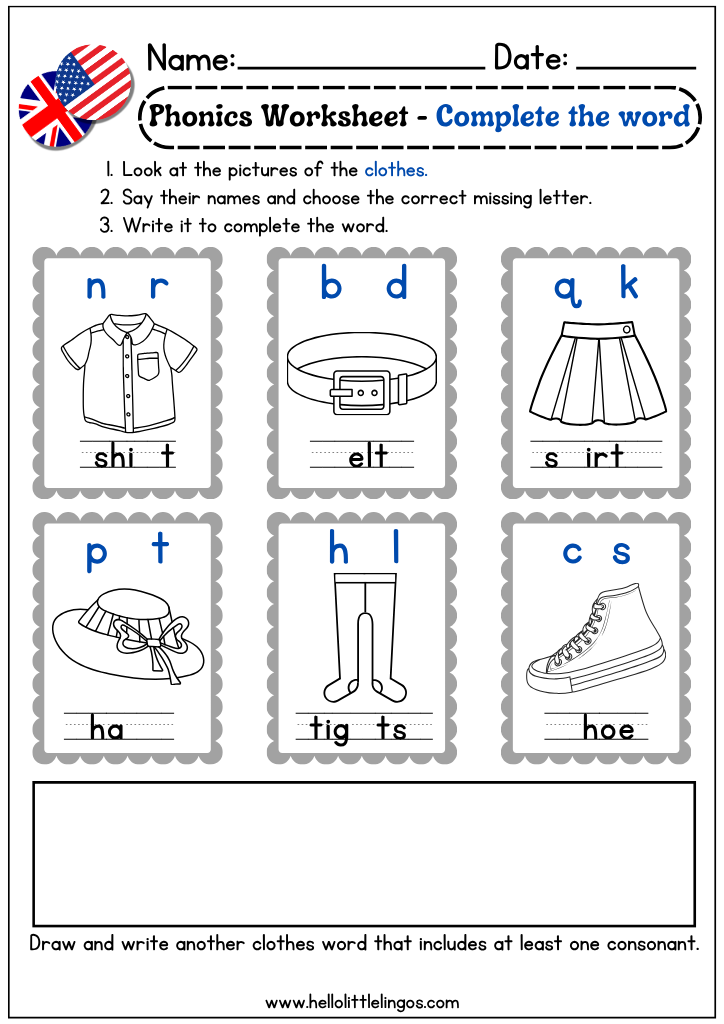 phonics games activities worksheets for kids
