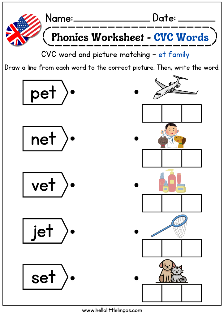 easy phonics activities worksheets for kids