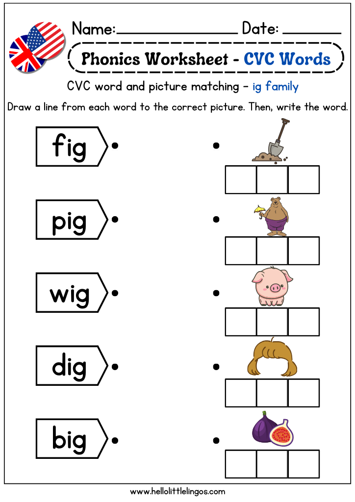 free fun phonics printable worksheets for kindergarten