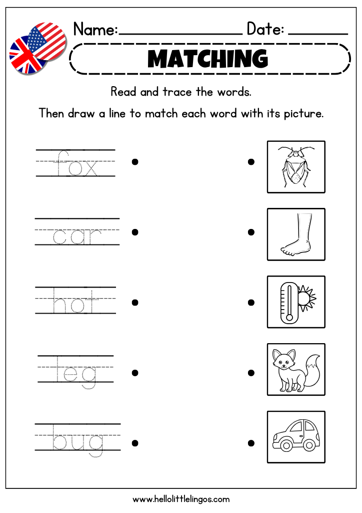 Printable phonics activities for kindergarten and preschool