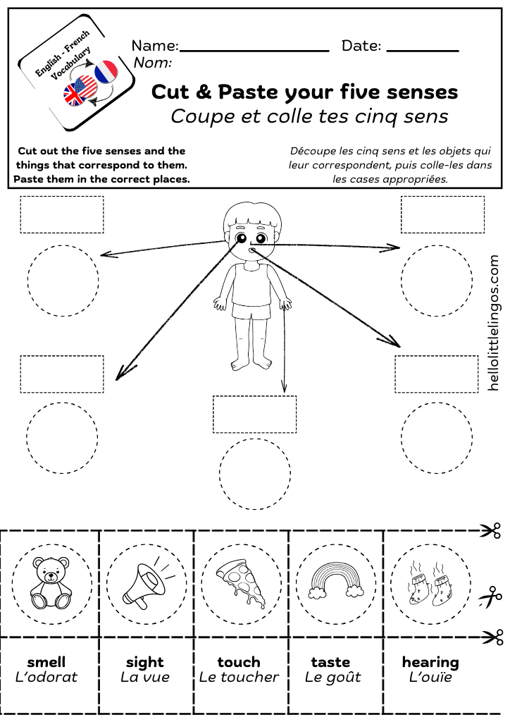free cut and paste activity for kindergarten