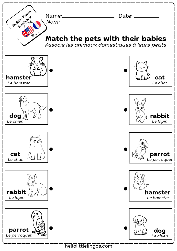free pdf matching games for kids
