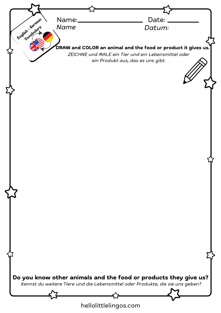 drawing activity for children - free pdf worksheet